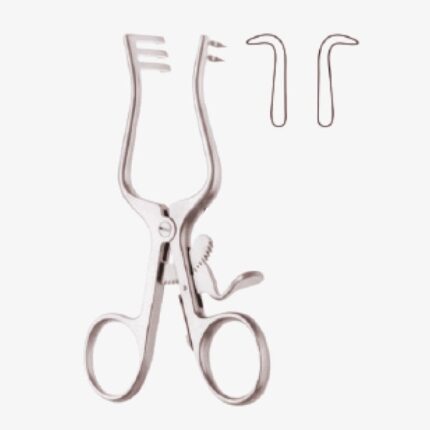 Weitlaner Retractor,3×4 Prongs 10.5cm