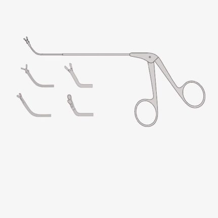 Biopsy Double Spoon Forceps, 12cm, 70°